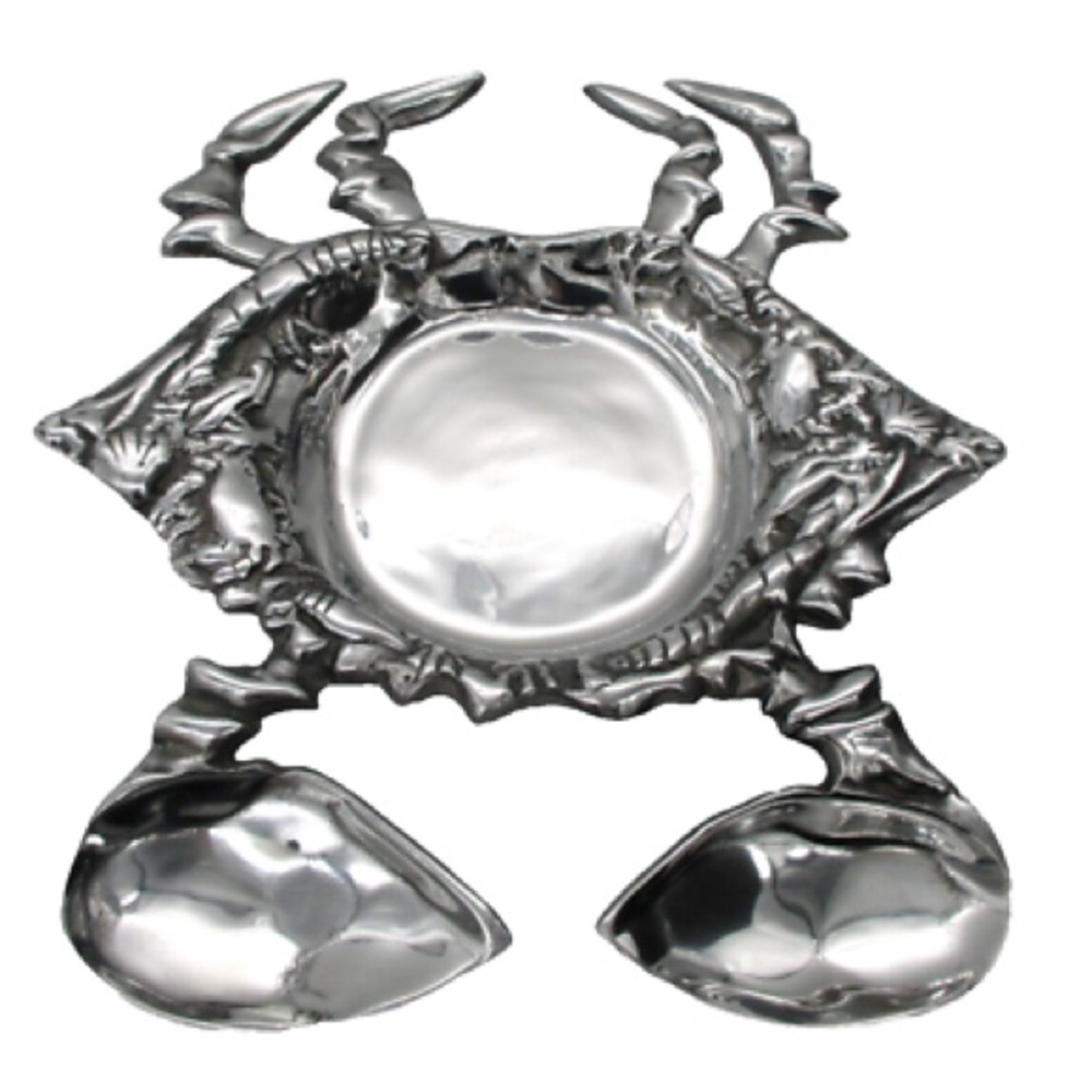 Vintage Pewter Crab Serving Dish - Picture 4 of 5